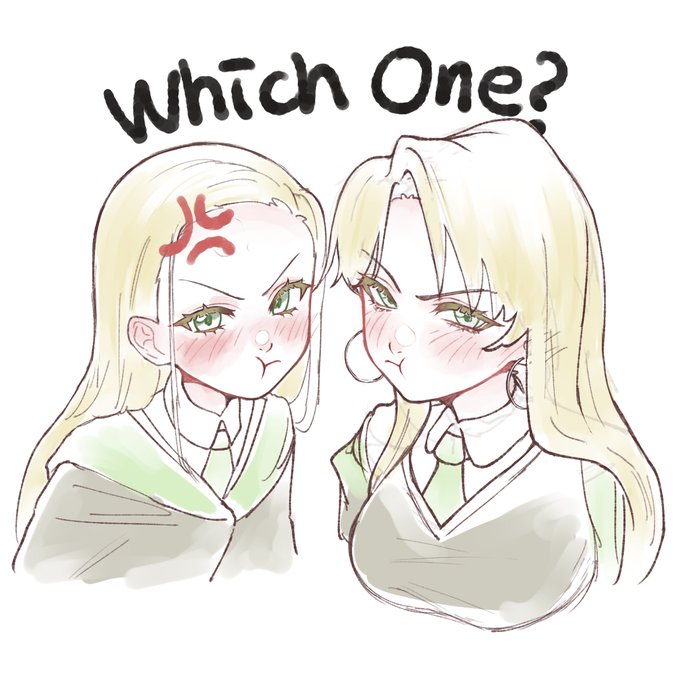 2girls, annoyed, draco malfoy, draco malfoy (redteneri), harry potter, tagme