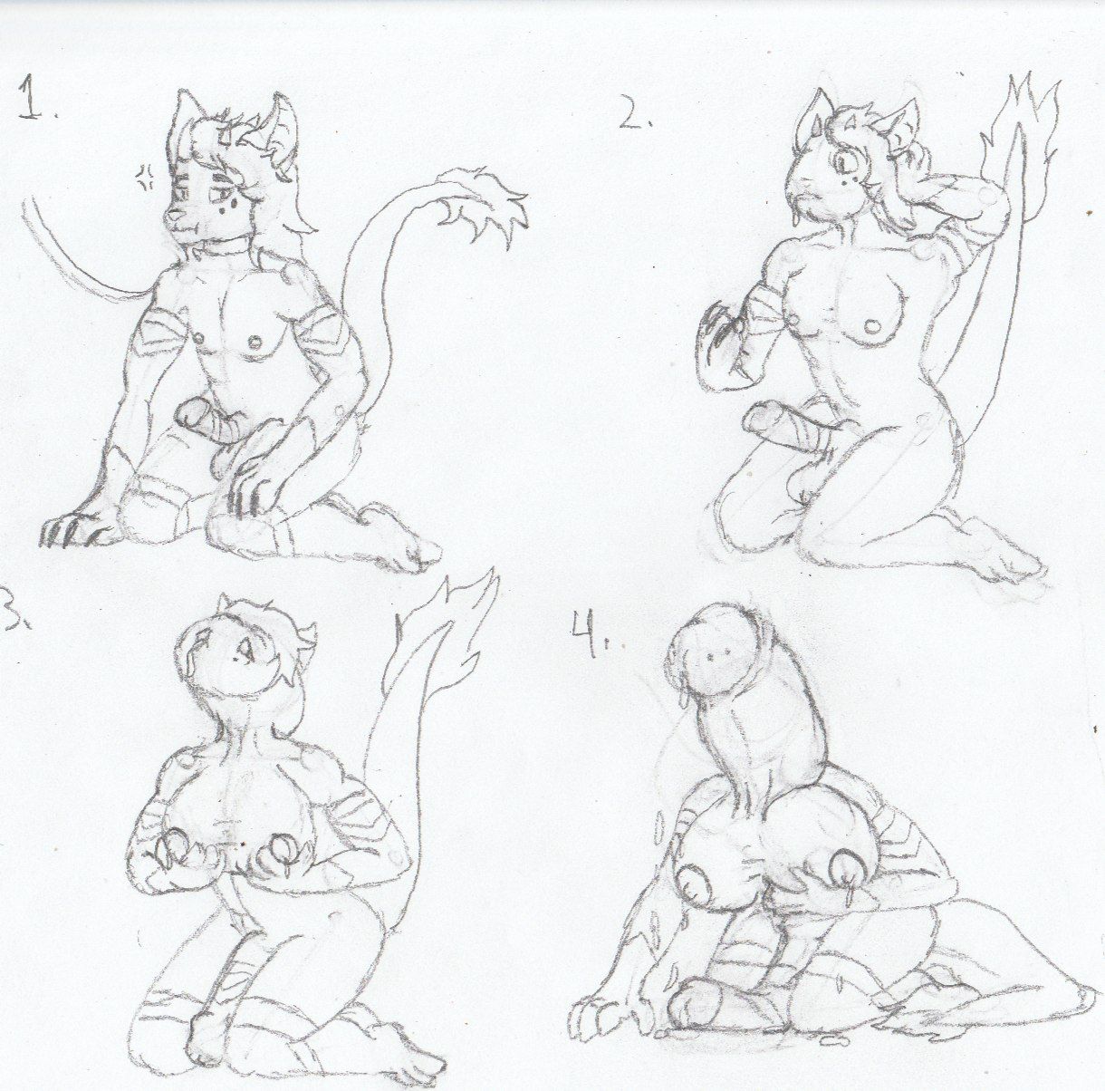 1boy anthro athletic athletic_male ball_breast balls big_breasts big_penis bodily_fluids breast_expansion breast_growth breast_growth_(development) breasts bxb777 collar cum dharagami diphallia diphallism erection gender_transformation genital_fluids genital_growth genitals growth hair hi_res horn humanoid_genitalia humanoid_penis hyper jay_(bxb777) kneeling leash male male_focus male_only male_with_breasts monochrome multi_penis nipples nude open_mouth penis penis_growth penis_head penis_transformation sequence solo solo_focus species_transformation transformation what