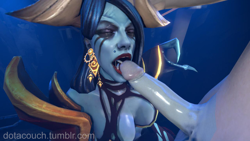 3d blue_skin cum cum_in_mouth cum_inside dota_2 dotacouch oral queen_of_pain succubus tagme