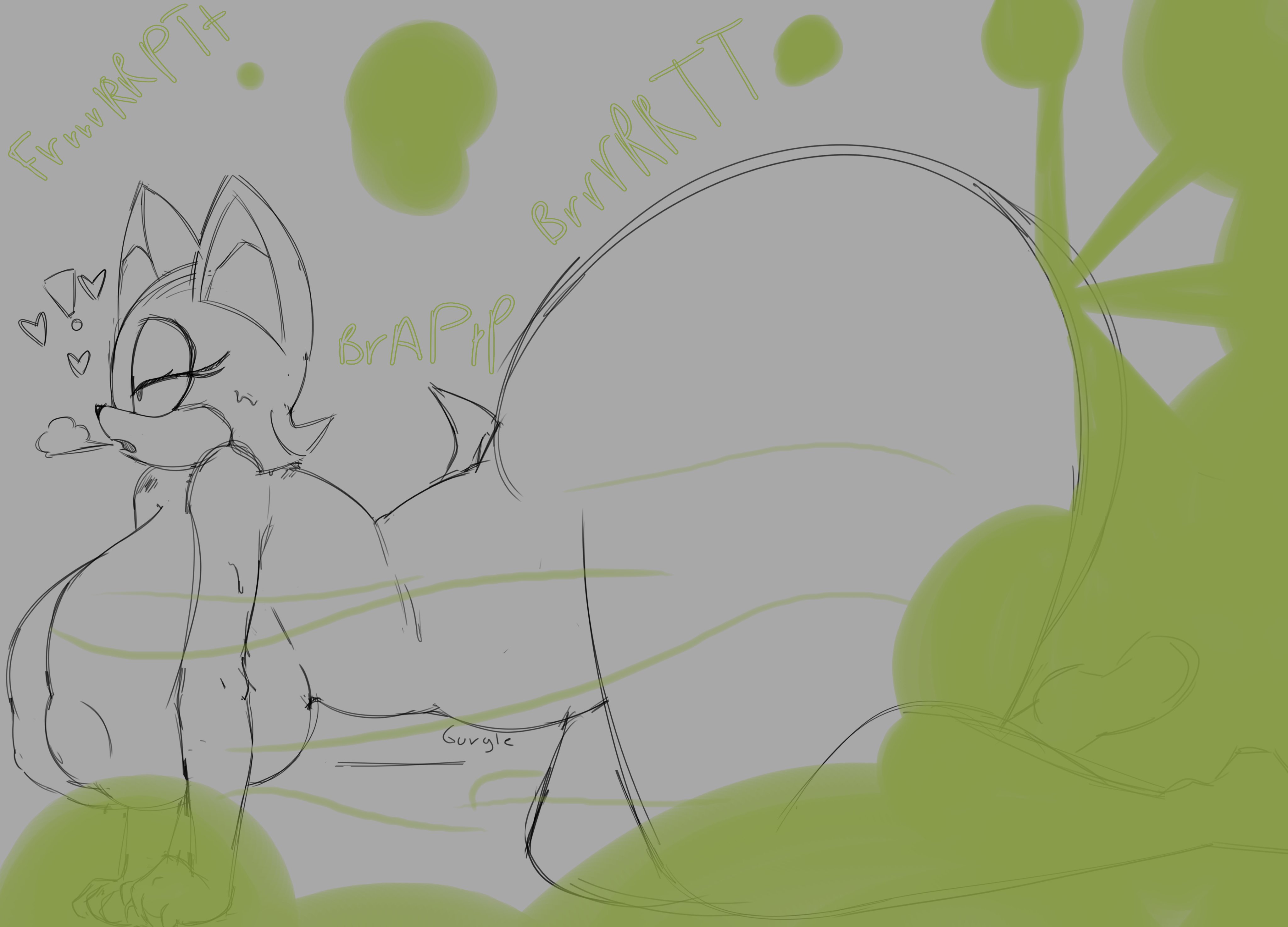 1girls, anthro, ass, bat, big ass, big breasts, big butt, big thighs, breasts, doughy ass, exhaling, fart, fart cloud, fart everywhere, fart fetish, farting, female, furry, huge ass, huge breasts, huge butt, huge thighs, naked, on knees, rouge the bat, sega, solo, sonic (series), sonic the hedgehog (series), sweating, thick ass, thick thighs