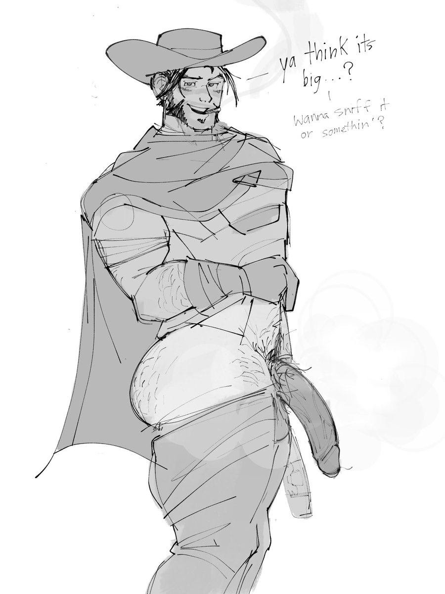 bara, beard, big ass, big ass (male), big penis, bubble ass, bubble butt, cigarette, cock, cole cassidy, daddy, dick, dilf, foreskin, hairy ass, happy trail, huge cock, long penis, looking at viewer, male, male only, muscular, muscular male, overwatch, penis, pubic hair, pubic hair in foreskin, solo, solo focus, solo male, sprungtrapped, thick penis, uncircumcised, yaoi