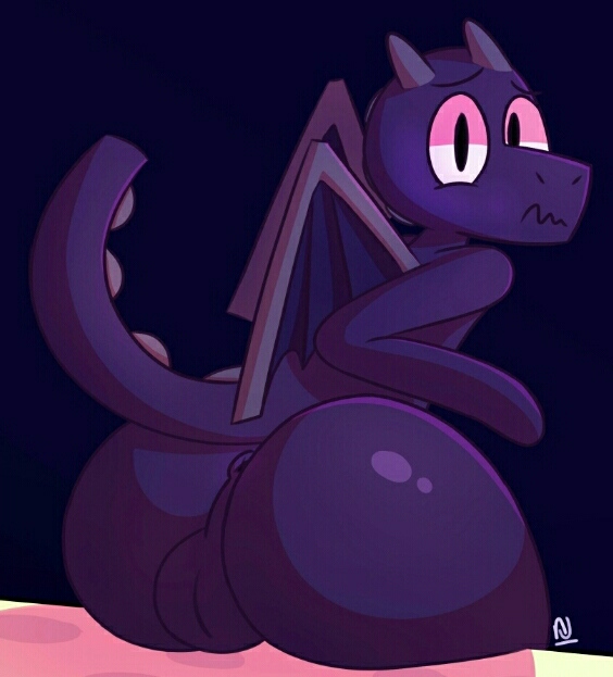2d, anus, ass, balls, big, ender dragon, femboy, gay, genderswap, jean?, looking at viewer, male, male only, minecraft, notjoe, rule 63, scalie, scalie male, scalie only