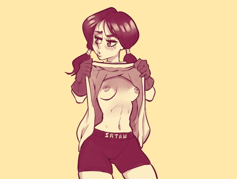 1girls, black hair, blush, breasts, clothed, dragon ball, female, female focus, female only, flashing, highres, long hair, looking back, medium breasts, nipples, nortuet, revealing clothes, solo, videl