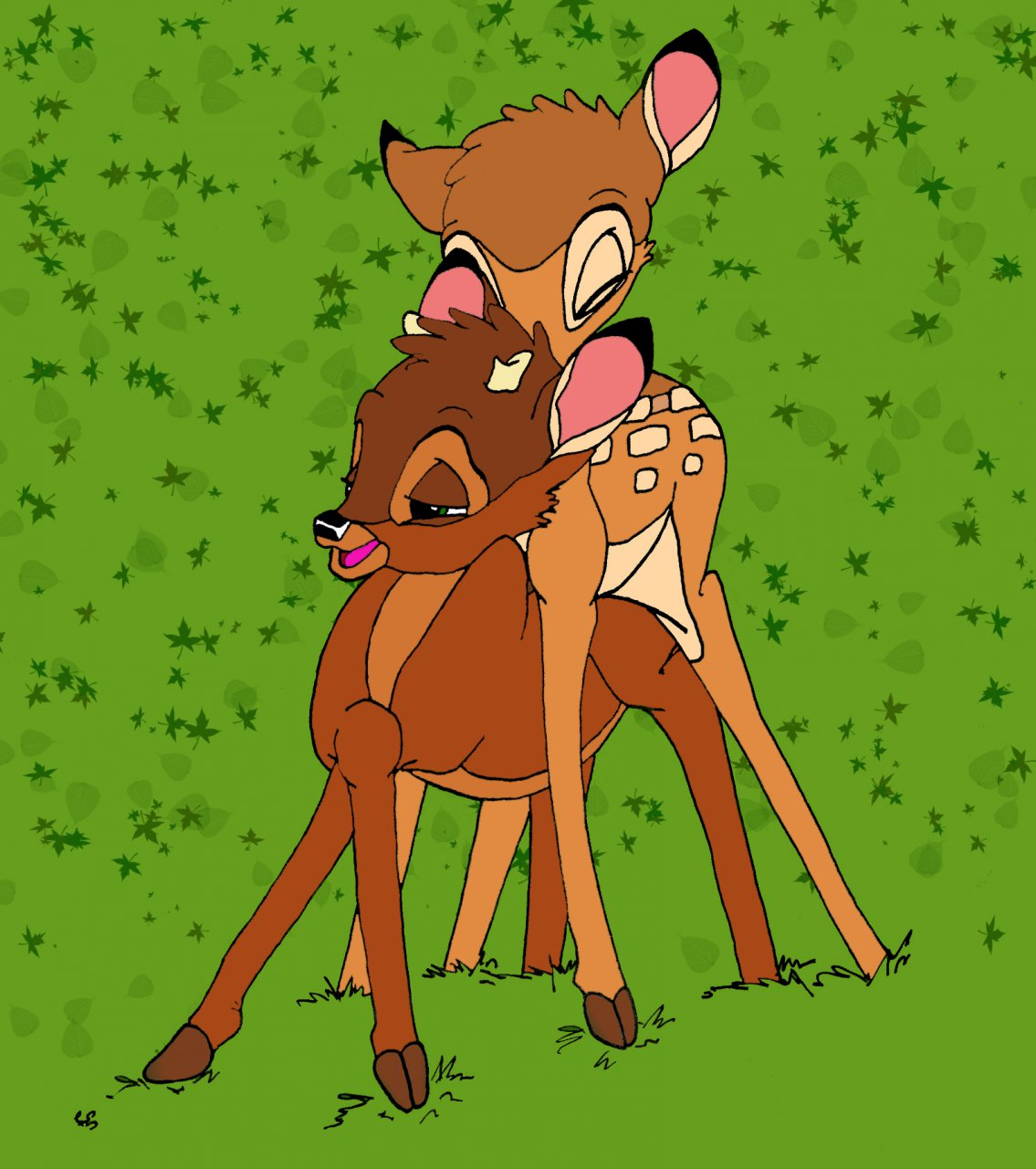 bambi_(character) bambi_(film) deer disney feral front_view fur gay male male_only multiple_males nude ronno tagme yaoi