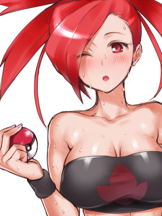 female, female only, flannery (pokemon), gym leader, human, human only, pokemon, red hair, solo