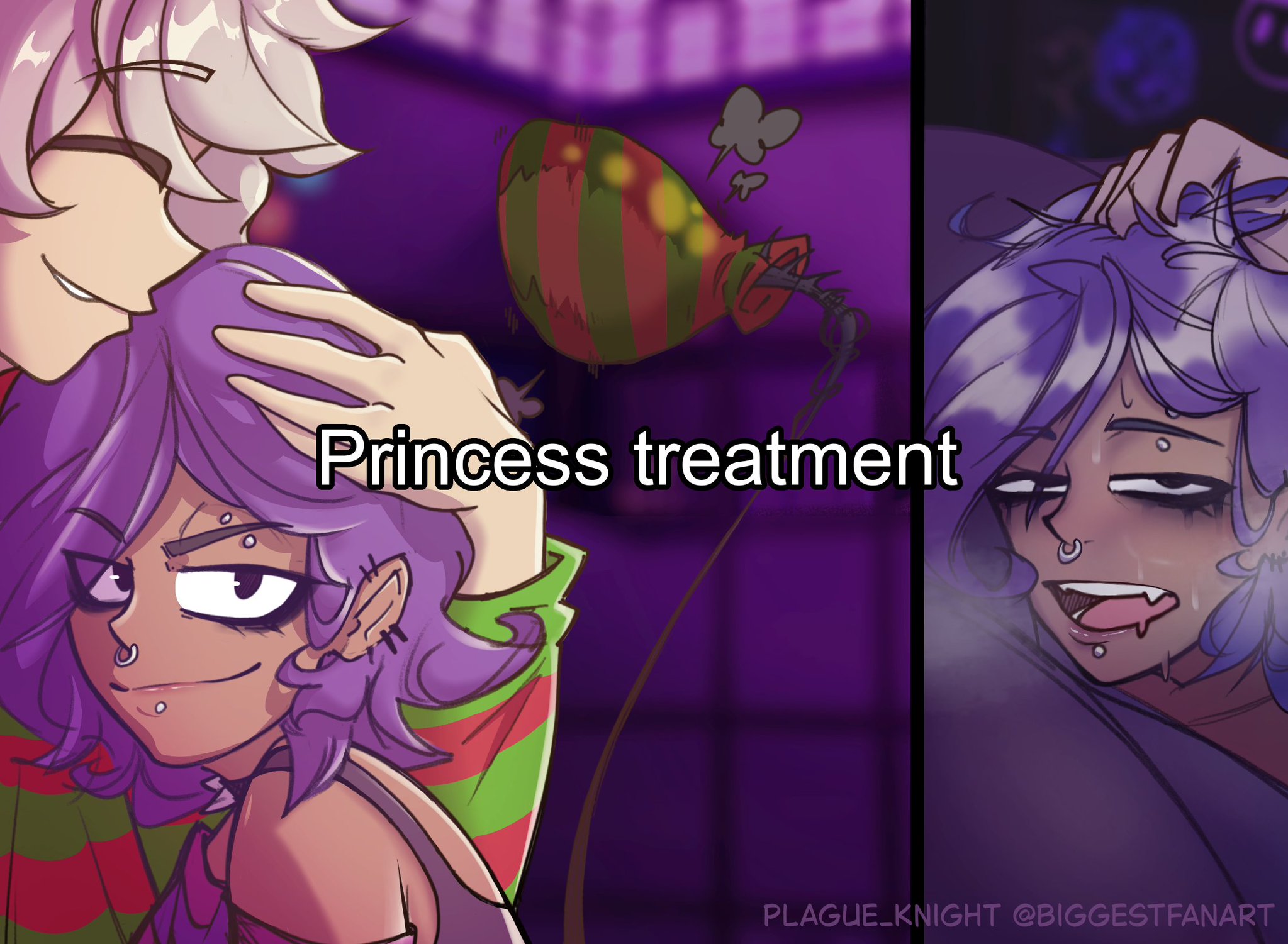 1boy, 1boy1girl, 1girls, ahe gao, alt girl, biggestfanart, choker, christmas, cracking, cuddling, dark skin, dark-skinned female, dicked down, eyebrow piercing, eyebrows, eyeliner, eyeshadow, female, fucked from behind, fucked silly, fucking good and hard, glitch productions, goth, goth girl, grabbing, grabbing hair, humanization, humanized, implied sex, instant loss, instant loss 2koma, light skin, light-skinned male, looking at viewer, looking pleasured, makeup, makeup running, male/female, mascara, meme, murder drones, n (murder drones), oerba yun fang, pierced ears, pierced nose, piercing, piercings, princess treatment, pulling hair, purple hair, romantic, romantic couple, romantic sex, rough sex, running makeup, running mascara, runny makeup, septum piercing, short hair, smug, sometimes like this also like that, steam, steaming body, steamy, steamy breath, sweat, sweatdrop, sweating, sweaty, tagme, text, unseen penetration, uzi (murder drones), white hair, wholesome