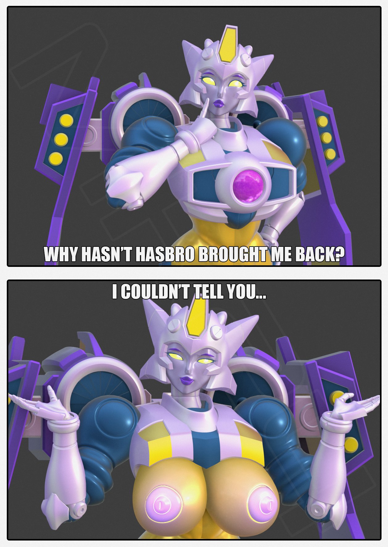 3d, ass, breasts, decepticon, female, fembot, giantess, machine, machine girl, madkatz8, nipples, robot, robot girl, thunderblast, transformer, transformers, transformers cybertron