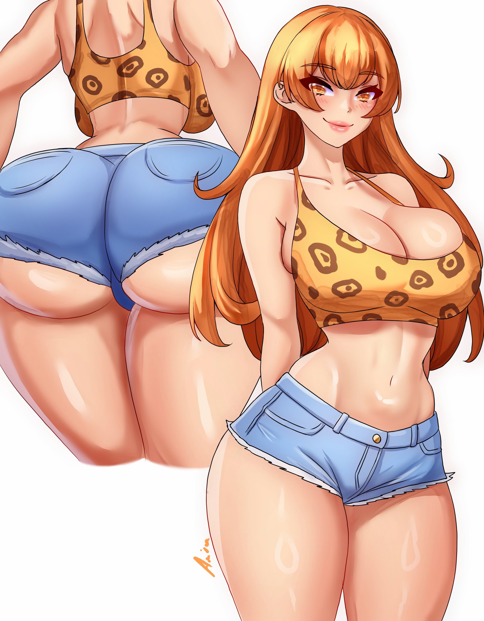 1girls, anisdrawn, ass, breasts, female, female focus, female only, joy (shenmue), large ass, large breasts, light skin, light-skinned female, shenmue, solo, thick thighs, thighs, wide hips