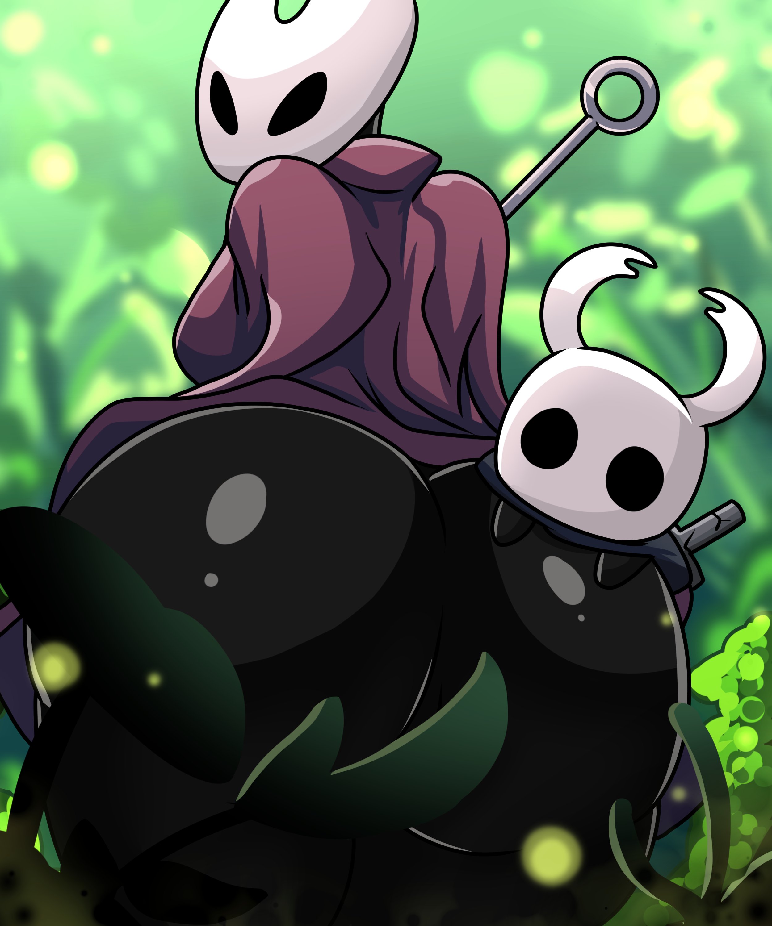 alexklein, ass, ass focus, big ass, hollow knight, hollow knight: silksong, hornet (hollow knight), huge ass, partially clothed, protagonist (hollow knight), the knight (hollow knight)