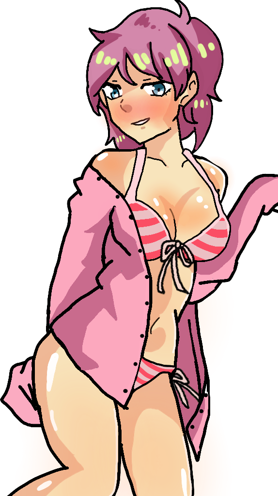 bikini pink_bikini pink_hair seraphina_(unordinary) toastyp unordinary webtoon