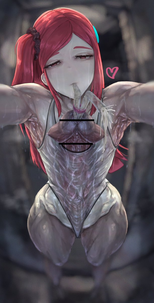 1futa armpits b-11_night_angel canvassolaris censored close-up clothed clothing cum drinking_cum erection_under_clothes futa_only futa_urethral_insertion futanari half-closed_eyes huge_cock human hyper hyper_penis last_origin looking_at_viewer pale_skin partially_clothed penis pov precum red_hair solo standing straw straw_in_penis sweat thick_thighs urethral urethral_insertion veiny_penis wide_hips