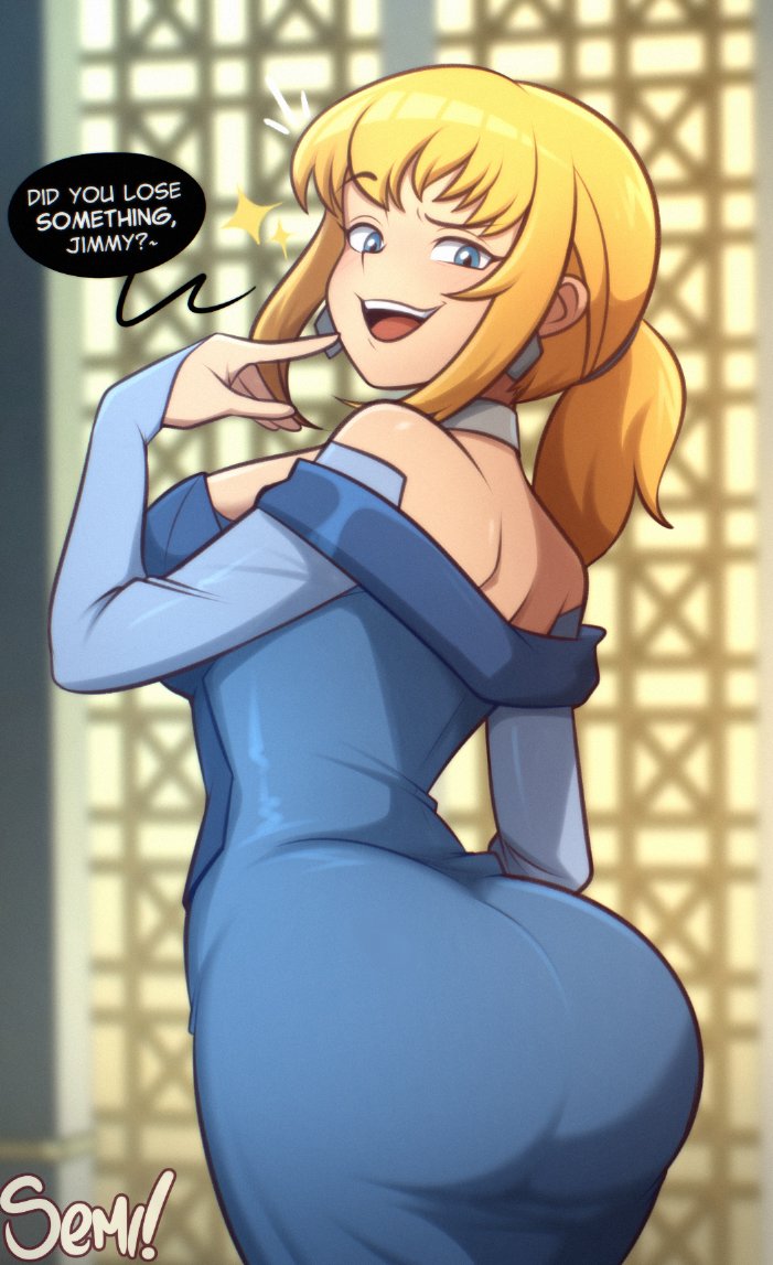 1girls abs abs_visible_through_clothing big_breasts blonde_hair blue_dress blue_eyes blush breasts character_name clothed clothing color dc dc_comics female female_focus female_only fit fit_female hi_res kara_zor-el kryptonian large_breasts light-skinned_female light_skin muscles muscular muscular_female my_adventures_with_superman nipple_bulge pixie_crop pixie_crop_bangs pixie_crop_female pixie_crop_hair pixie_crop_with_long_locks pixie_cut pixie_cut_bangs pixie_cut_female pixie_cut_hair pixie_cut_with_long_locks semidraws short-haired_female short_hair short_hair_bangs short_hair_with_long_locks signature solo solo_female supergirl supergirl_(my_adventures_with_superman) superman_(series) text thick_thighs
