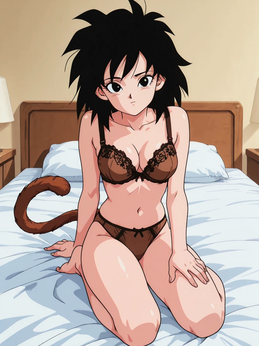 ai_generated ass bed black_hair breasts censored dragon_ball dragon_ball_super dragon_ball_z gine lingerie medium_ass medium_breasts medium_thighs monkey_tail saiyan saiyan_armor saiyan_female saiyan_girl saiyan_tail saiyan_woman sexy sexy_body sexy_female sexy_pose thighs voluptuous voluptuous_female white_skin wounded
