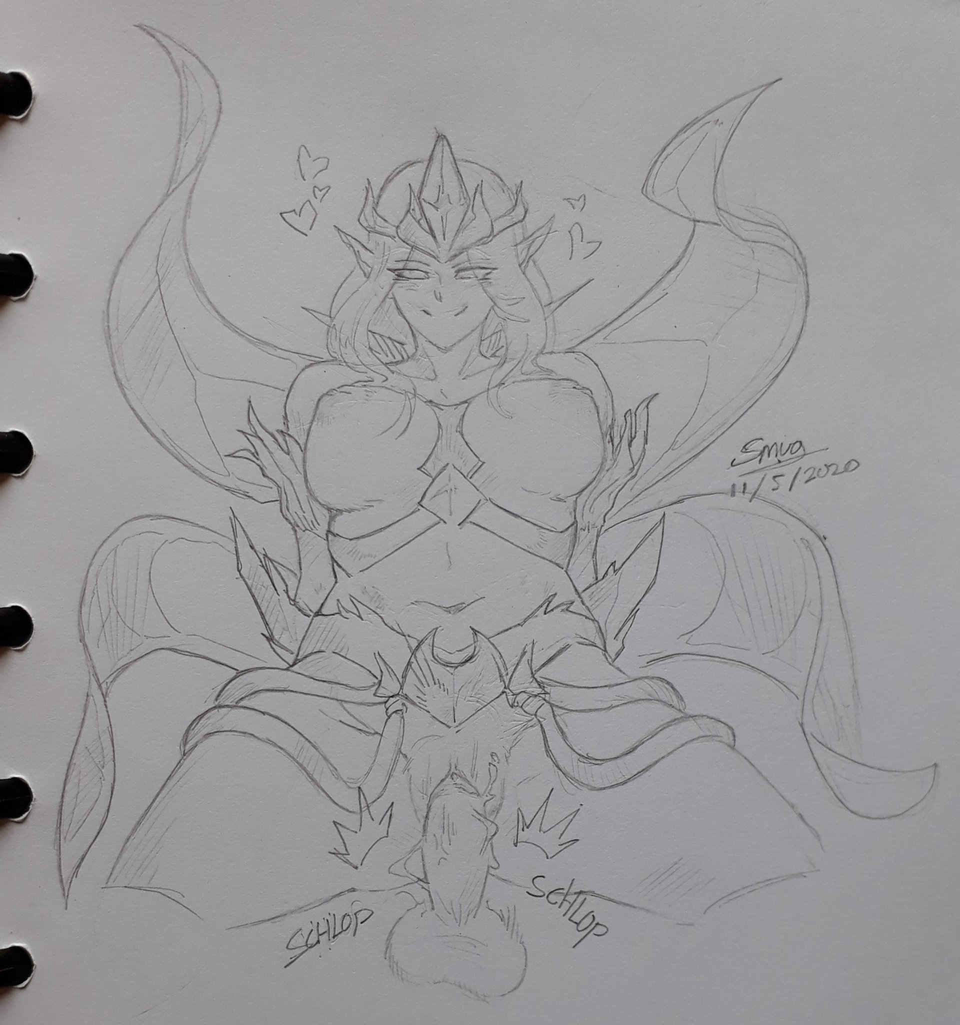 big breasts, big penis, black and white, breasts, cowgirl position, cum in pussy, empress of light, fairy, fairy wings, female, female on top, male, monochrome, monster girl, pencil sketch, penis, pussy, sketch, smug, smug face, smugigante, terraria, unseen character, unseen male face, vaginal penetration, video games