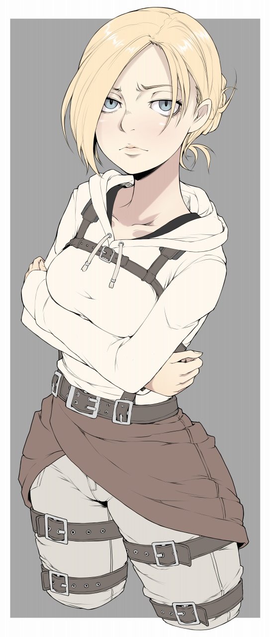 1girls, annie leonhardt, attack on titan, female, looking at viewer, shingeki no kyojin, solo, tagme