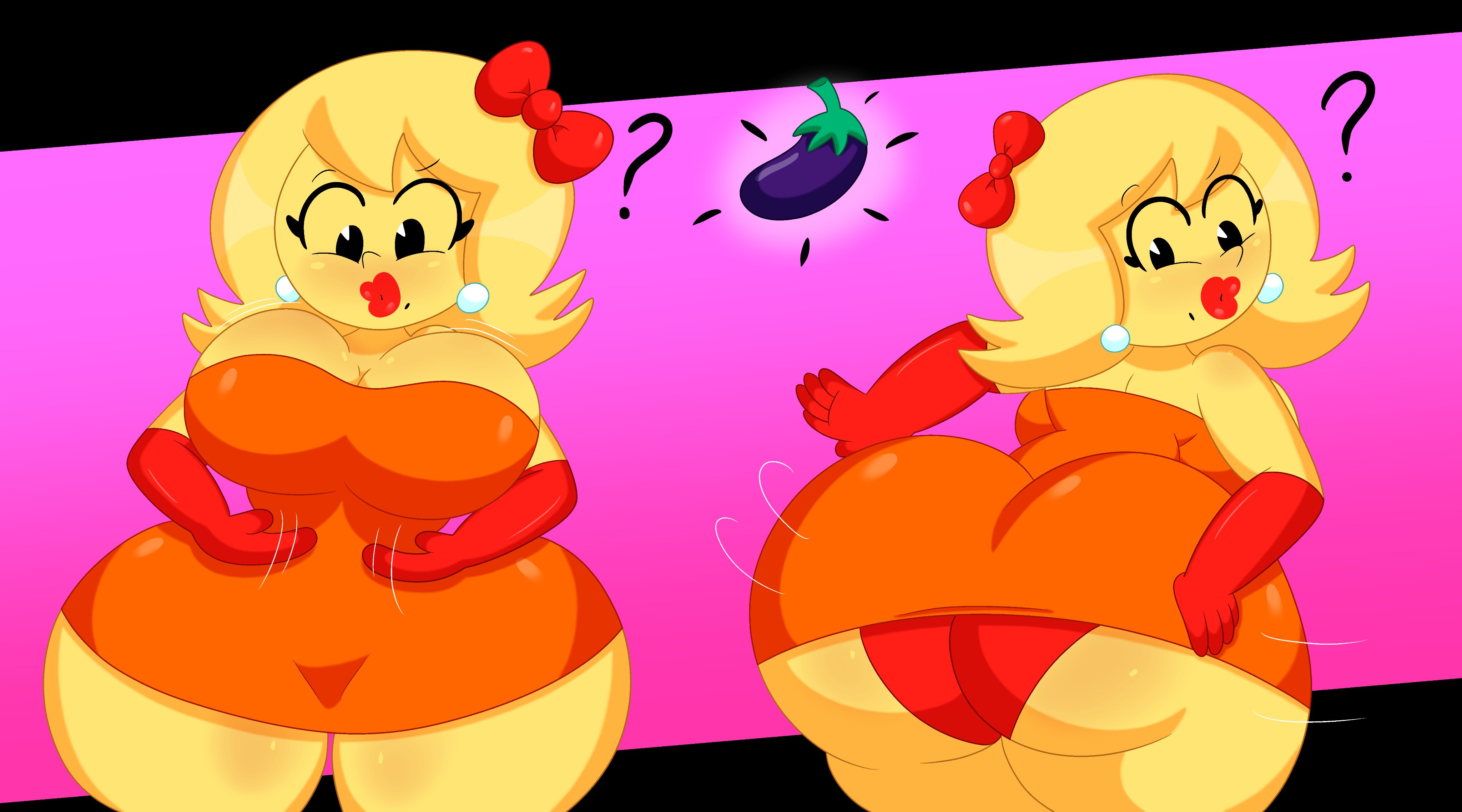 ?, 1girls, 2020, 3barts, anthro, anthrofied, ass, bandai namco, beauty mark, big ass, big breasts, breasts, cute, earrings, eggplant, female, lipstick, midway, midway games, milf, ms. pac-man, namco, pac-man (series), red bow, red lipstick, red panties, tagme, yellow hair, yellow skin