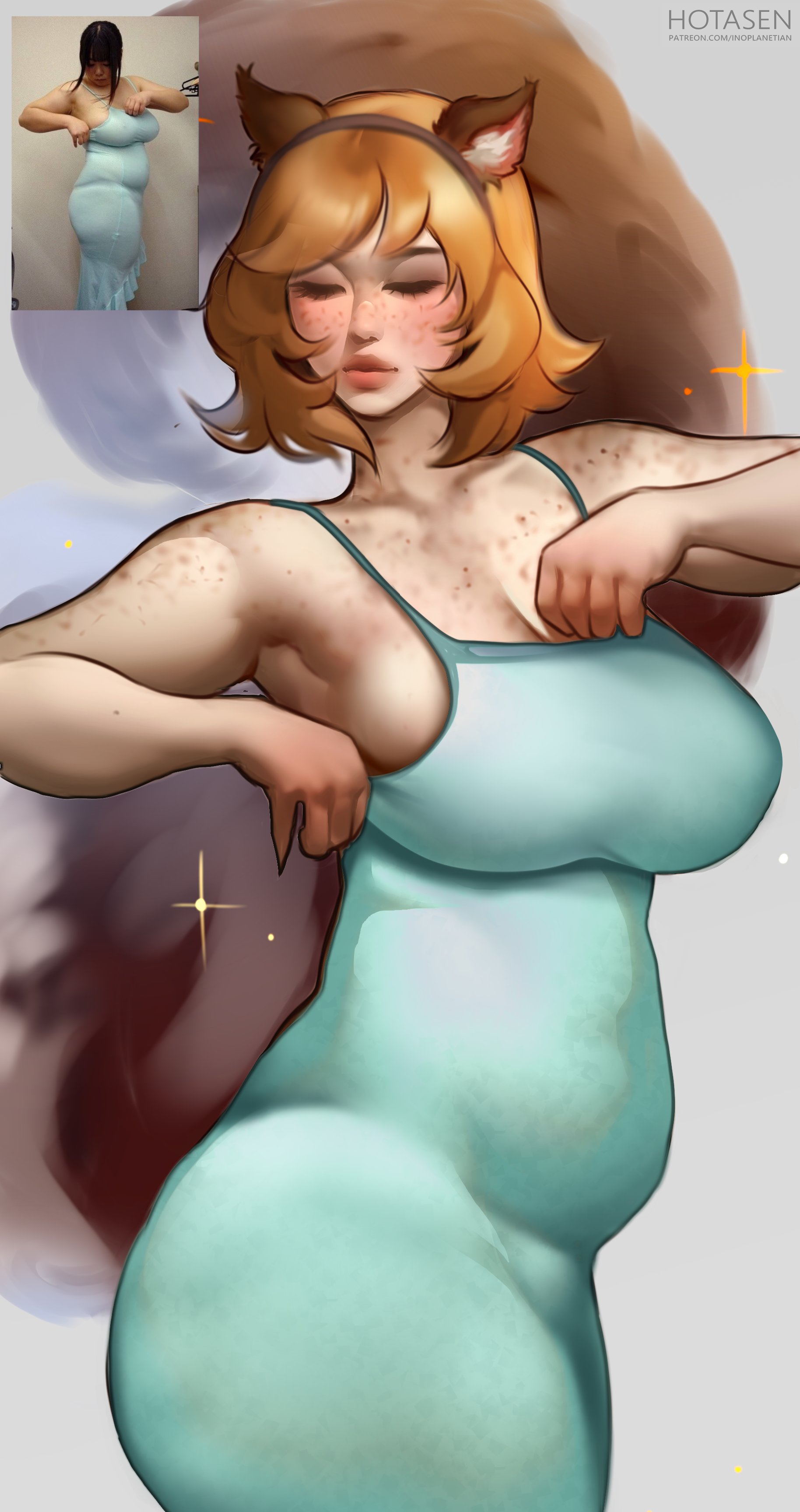 1girls, 2d, adjusting dress, big breasts, big thighs, breasts, breasts bigger than head, bubble ass, bubble butt, curvy, curvy body, curvy female, curvy figure, curvy hips, doreen green, hotaru sen, hourglass figure, huge breasts, marvel, marvel comics, marvel rivals, reference image, slightly chubby, slightly chubby female, squirrel girl (marvel rivals), squirrel girl (marvel), thick ass, thick legs, thick thighs, thighs, thunder thighs, thunderthighs, tits, tits bigger than head, venus body, voluptuous, voluptuous female, wide hips, wide thighs