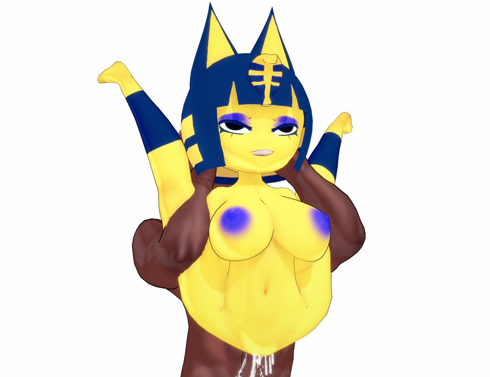 3d ahe_gao animal_crossing ankha anthro anthro_penetrated big_breasts blackflames3 bodily_fluids breasts cum cum_in_pussy cum_inside dark-skinned_male dark_skin domestic_cat duo felid felide feline felis female female_penetrated fur genital_fluids genitals huge_breasts human human_on_anthro human_penetrating human_penetrating_anthro humanoid interspecies koikatsu looking_pleasured male male/female male_human/female_anthro male_on_anthro male_penetrating male_penetrating_female mammal nintendo nipples penetration penis pussy sex simple_background unseen_male_face vaginal_penetration video_games white_background yellow_body yellow_fur