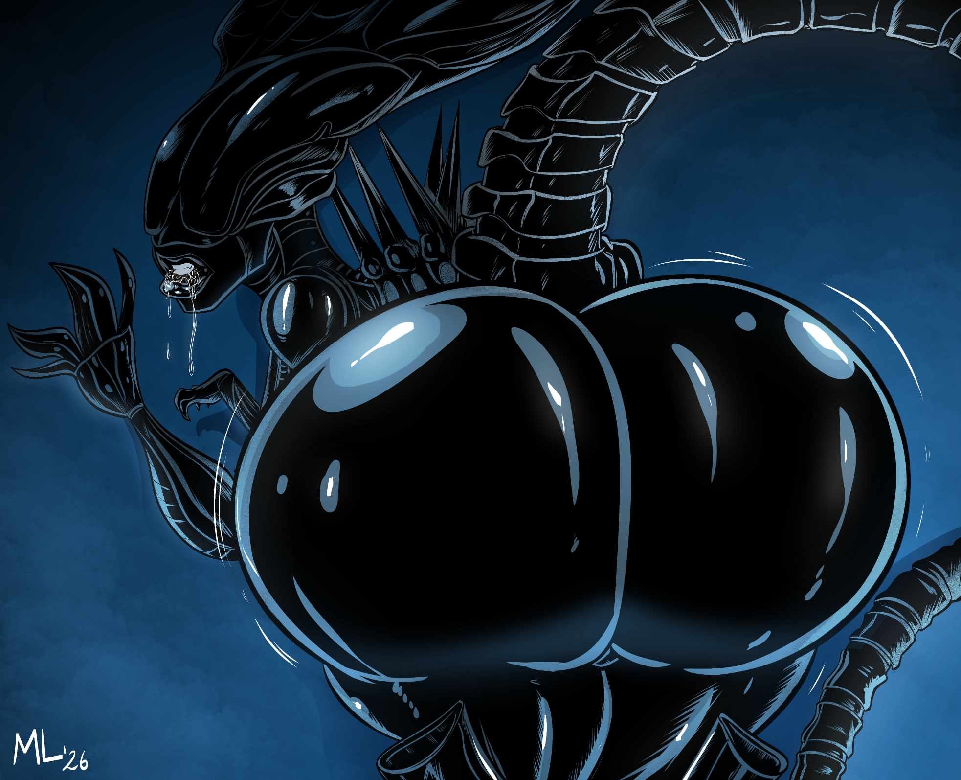 1girls, 2d, alien, alien (franchise), alien girl, alien humanoid, ameizing lewds, ass, big ass, big breasts, big thighs, black body, black skin, black-skinned female, breasts, bust, busty, chest, curvaceous, curvy, curvy figure, dark skin, dark-skinned female, digital media (artwork), exoskeleton, female, female xenomorph, femomorph, hips, hourglass figure, huge ass, huge breasts, huge thighs, humanoid, large ass, large breasts, large thighs, legs, mature, mature female, monster, monster girl, nightmare waifu, slim waist, thick, thick hips, thick legs, thick thighs, thighs, voluptuous, waist, wide hips, wide thighs, xenomorph, xenomorph queen, xenomorph tail