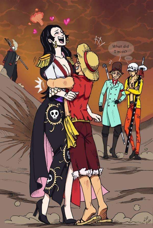 1girls 4boys black_clothing black_hair boa_hancock cute earrings fanart fanmade female goth goth_girl gothic happy heart heart-shaped_pupils heels high_heels hug huge_breasts jealous ladydeadpooly lifting_person long_skirt lovers male monkey_d_luffy no_bra one_piece one_piece_film_stampede pubic_hair sabo_(one_piece) showing_off shy skirt smoker_(one_piece) solo_female squeezing stampede taller_girl trafalgar_law war wholesome