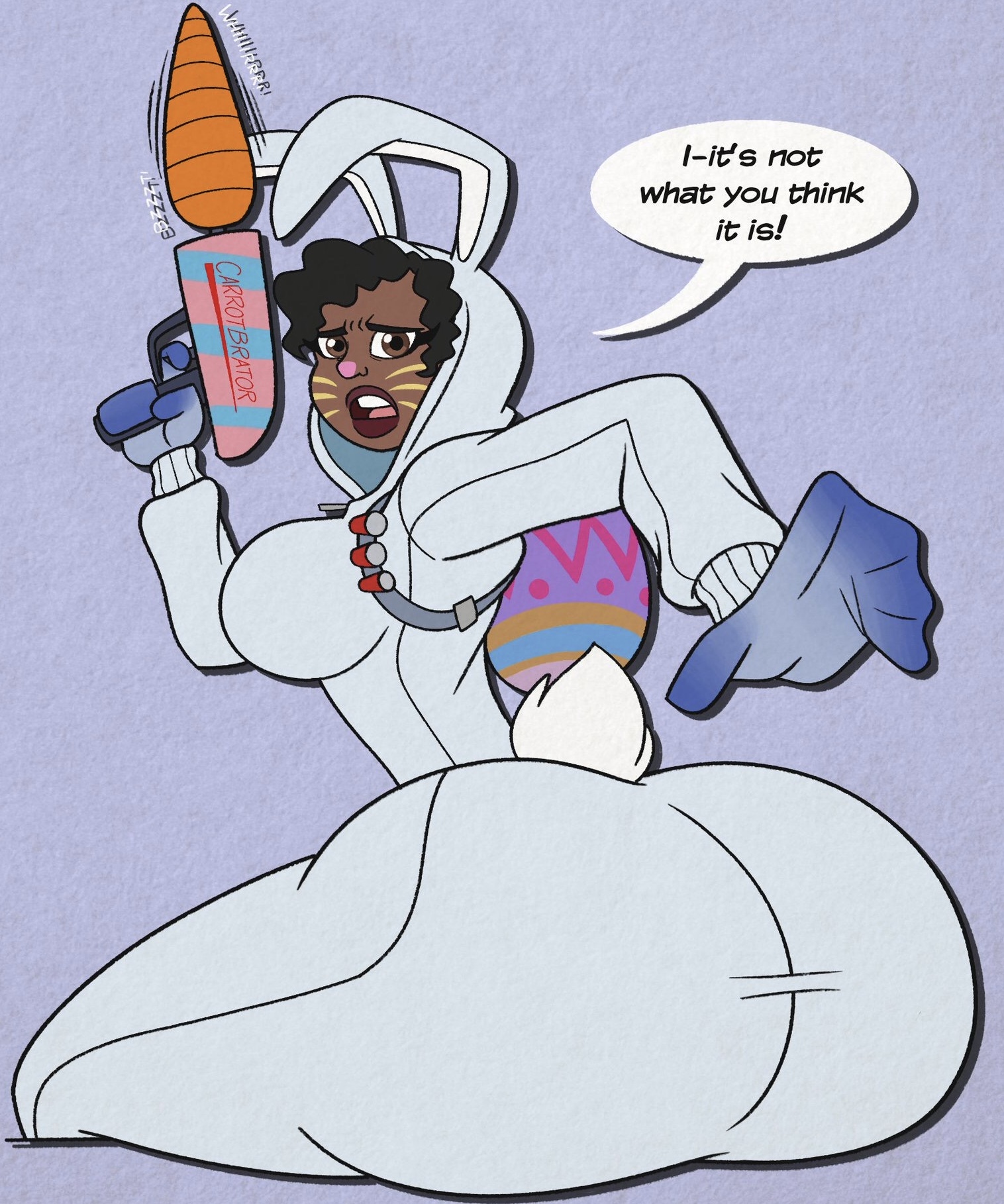 1girls, ass, big ass, bunny brawler, bunny ears, bunny tail, bunnysuit, female, fortnite, fortnite: battle royale, hell0chie (artist), huge ass, luna (fortnite), tagme, tight clothing, vibrator