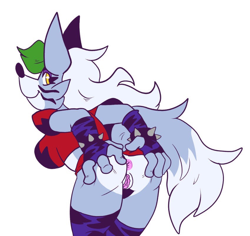 animatronic, anthro, anus, female, five nights at freddy's, five nights at freddy's: security breach, furry, pussy, roxanne wolf (fnaf), shyphorra, solo, tagme, tail, wolf