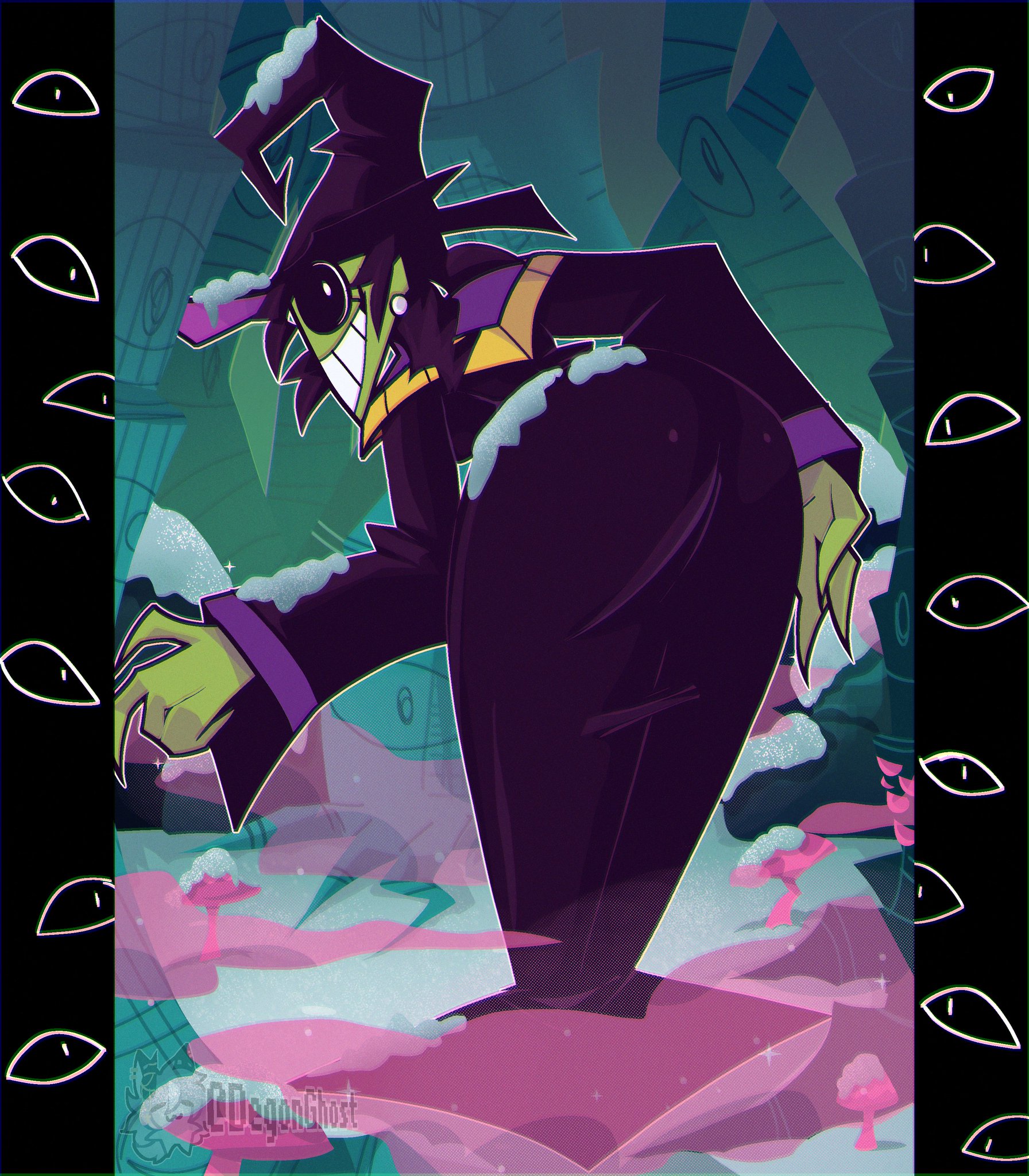 1female, 1females, 1girl, 1girls, 2d, 2d (artwork), 2d artwork, artist request, aspen moor, big ass, big boobs, big breasts, big butt, green skin, halloween, huge boobs, huge breasts, monster, monster girl, solo, spooky month, sr pelo, tagme, twitter, witch
