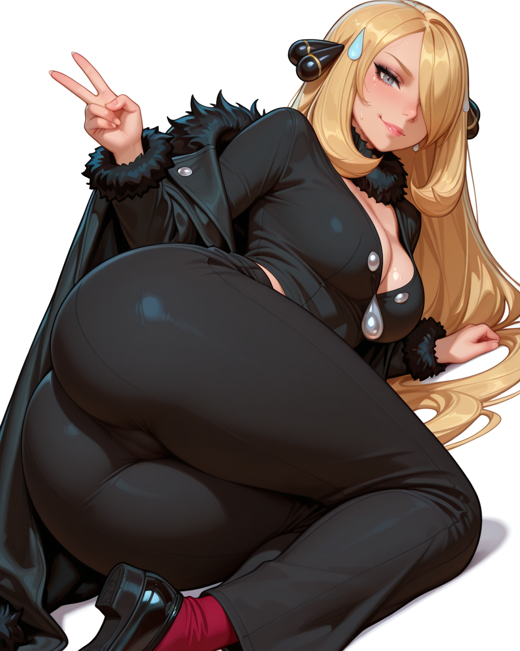 Cynthia (Pokemon) Rule 34 Image