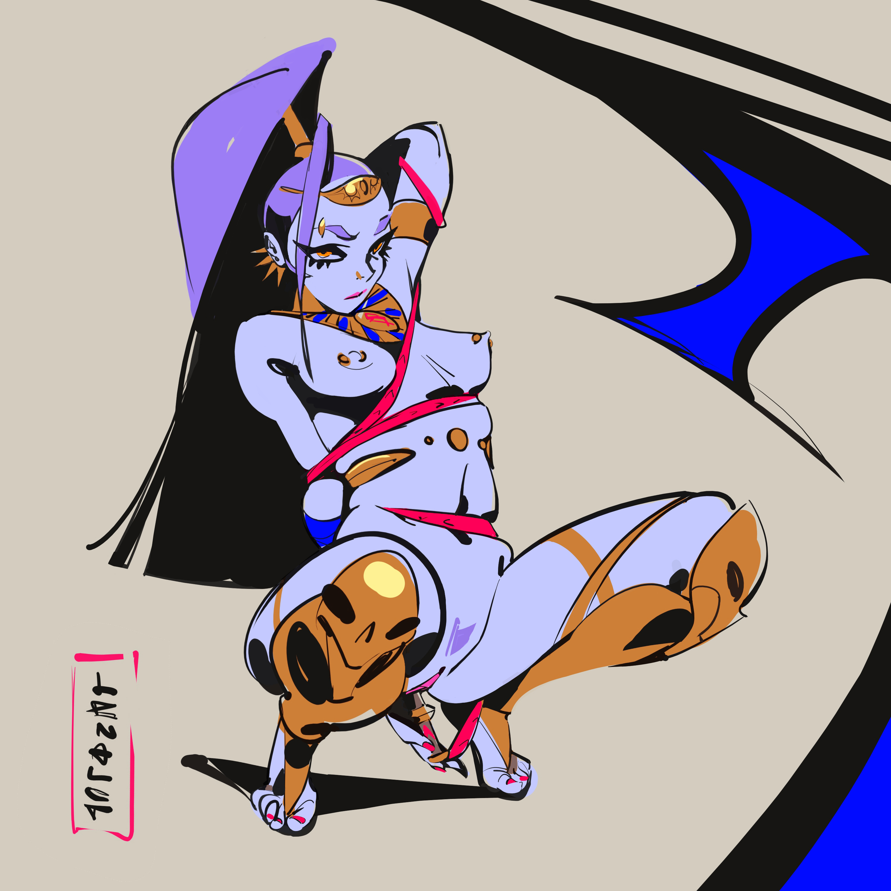 breasts, female, hades (game), lenalet, megaera (hades), pussy