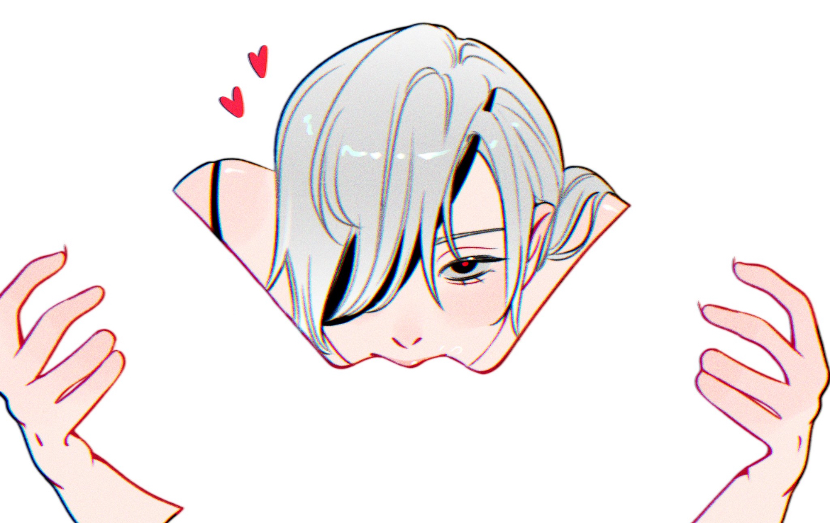 chainsaw man, cogumelodejeans, cunnilingus, eating pussy, eyepatch, holding legs, lesbian, negative space cunnilingus (meme), oral, oral sex, quanxi (chainsaw man), sex, white hair, yuri