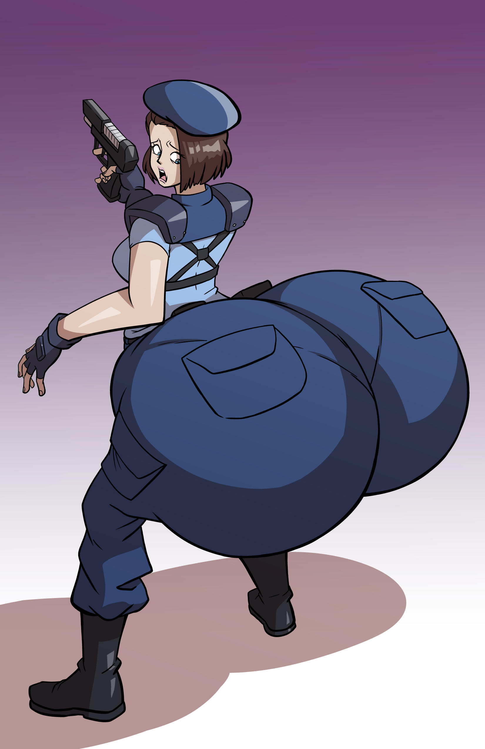 1girls, ass, ass built separately, axel-rosered, big ass, big butt, bubble ass, bubble butt, butt expansion, female, female only, gigantic ass, gigantic butt, huge ass, huge butt, hyper, hyper ass, hyper butt, jill valentine, massive ass, massive butt, panty bulge, resident evil, tagme