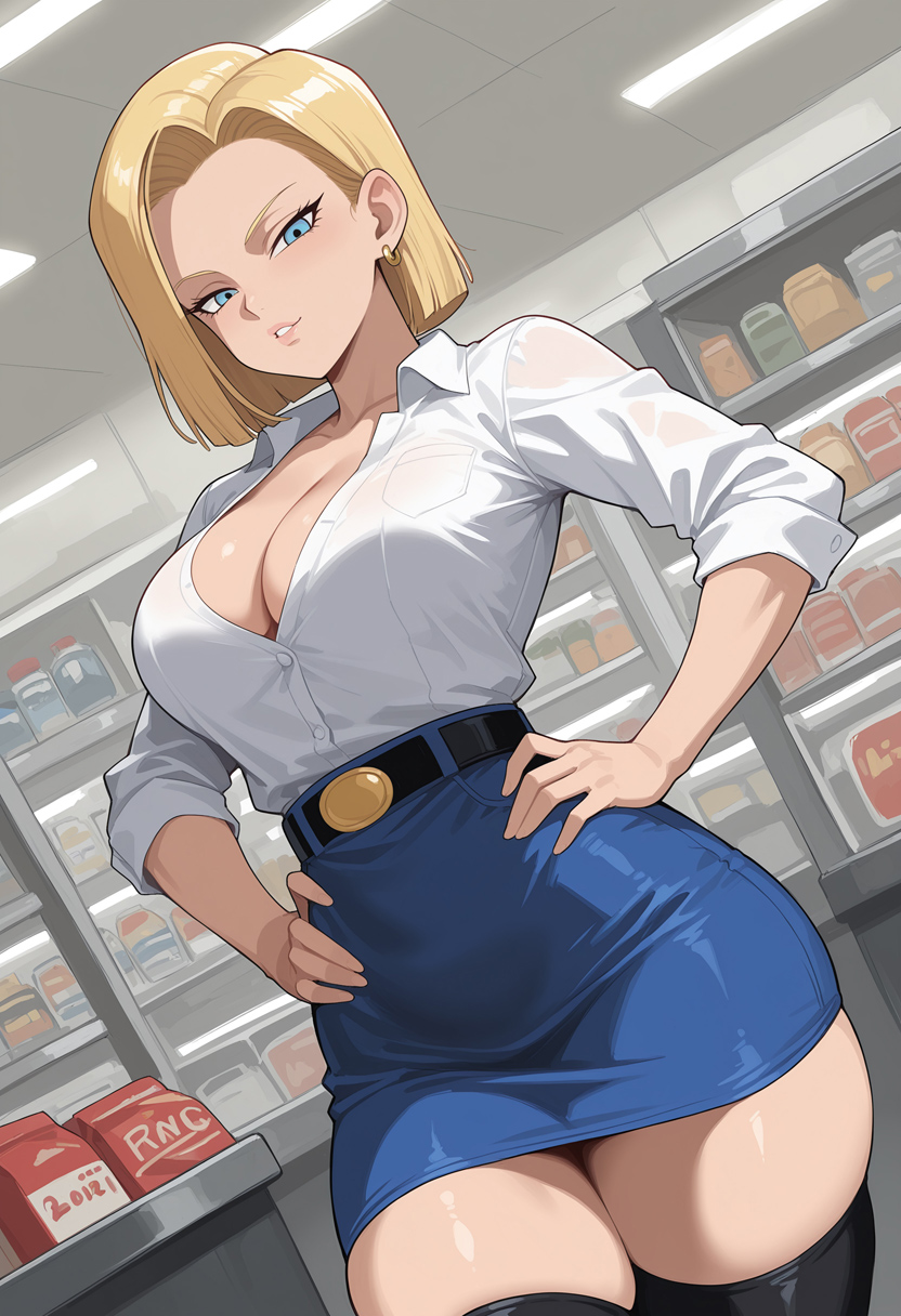 Android 18 (Dragon Ball) Rule 34 Image