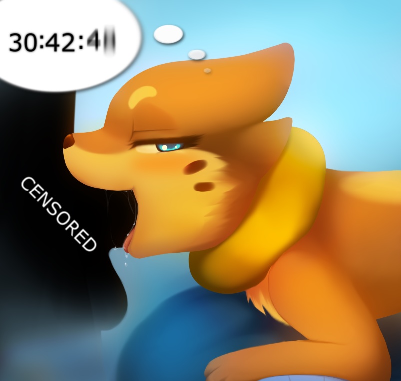 blue_eyes buizel censored darkmirage furry fyoshi human male nintendo oral penis pokemon saliva timer tongue video_games