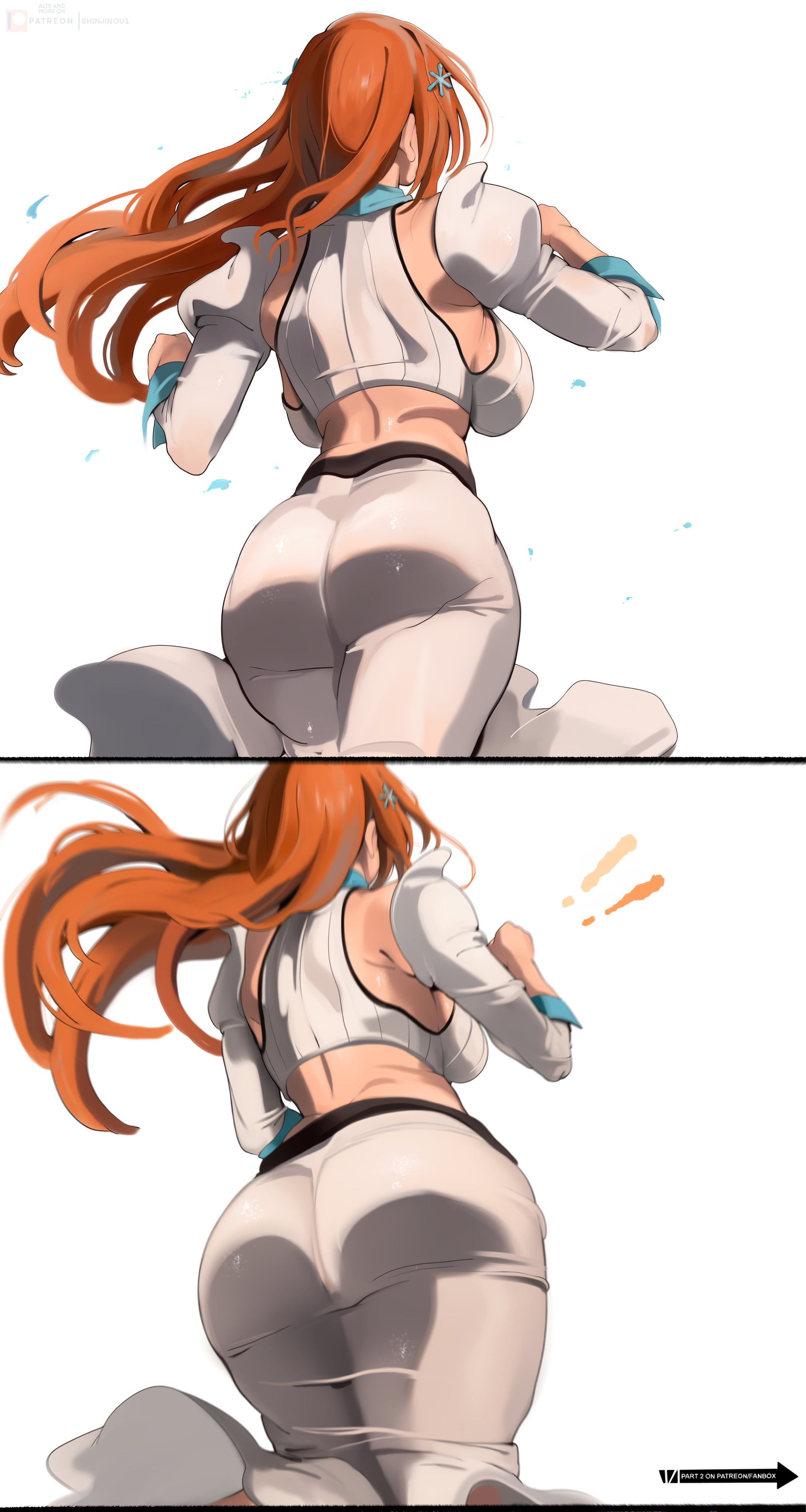 1girls, ass, ass bigger than head, big ass, big thighs, bleach, bubble ass, bubble butt, curvy, curvy body, curvy female, curvy figure, curvy hips, fat ass, huge ass, huge butt, huge thighs, inoue orihime, massive ass, massive thighs, orihime inoue, shinjinou, thick ass, thick legs, thick thighs, thighs, thunder thighs, thunderthighs, voluptuous, wide hips, wide thighs