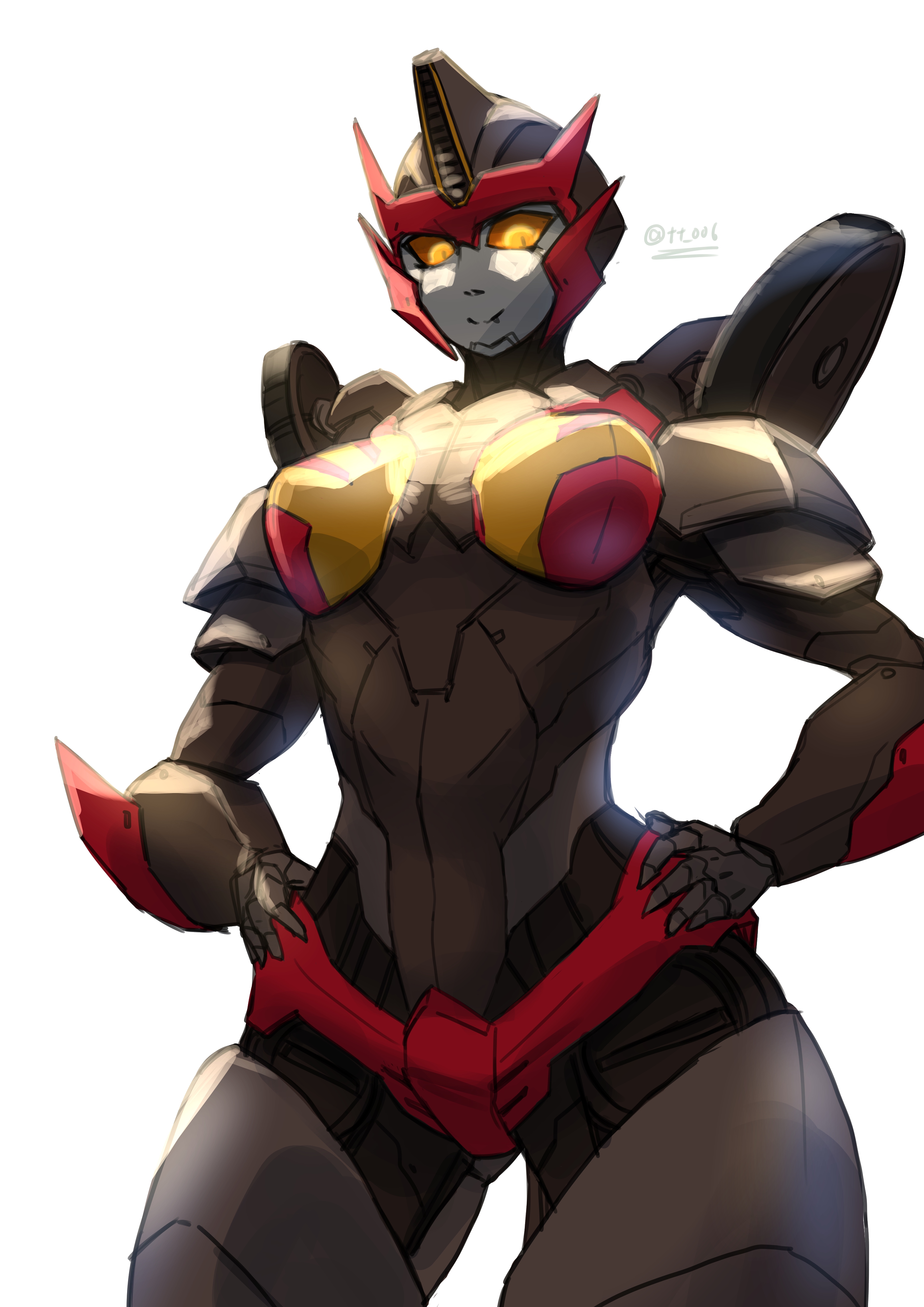 1girls, alien, alien girl, breasts, curvy, curvy body, curvy female, curvy figure, curvy hips, female, female only, flamewar, grey body, grey skin, hips, humanoid, looking at viewer, machine, mechanical, medium breasts, panties, partially clothed, red panties, robot, robot girl, solo, solo female, thick, thick legs, thick thighs, thighs, transformers, wide hips, yellow eyes