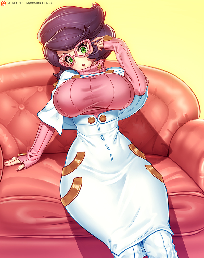1girls, boots, breasts, cleavage, female, female only, fully clothed, heel boots, high heel boots, huge breasts, milf, pokemon, pokemon sm, sitting, skirt, solo, tagme, thick thighs, thigh boots, thighhigh boots, wicke (pokemon), wide hips, xxnikichenxx