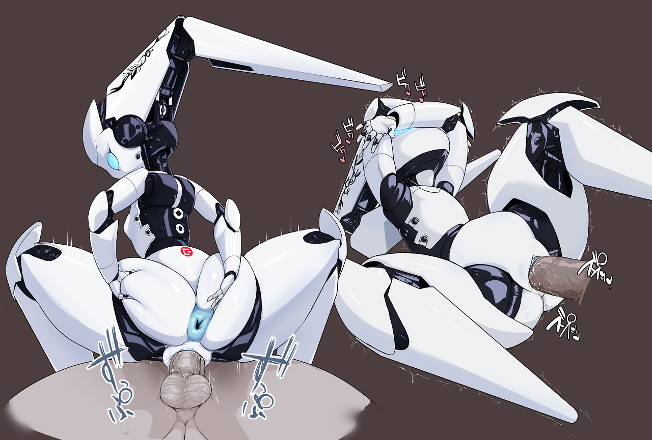 1boy, 1girls, android, anus, ass, balls, blue anus, blue eyes, blue pussy, blush, breasts, brown background, clitoris, covering face, cowgirl position, disney, drossel von flugel, female, fireball (series), heart, high resolution, highres, hybrid, japanese text, light skin, light-skinned female, looking at viewer, looking back, looking pleasured, male, missionary position, on top, pale skin, pale-skinned female, penetration, penis, pochincoff, pussy, pussy juice, robot, robot girl, sex, simple background, spread anus, spread legs, straddling, testicles, text, trembling, uncensored, vaginal penetration, veins, veiny penis
