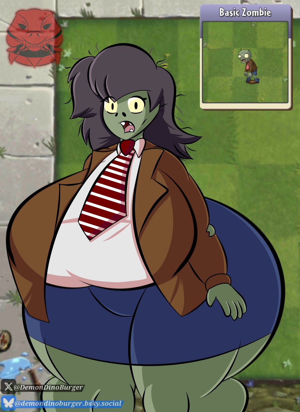 Female Browncoat Zombie (Pvz) Rule 34 Image