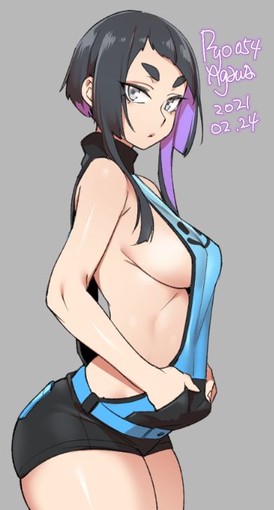 1girls, breasts, female, female only, looking at viewer, ryo agawa, sideboob, solo
