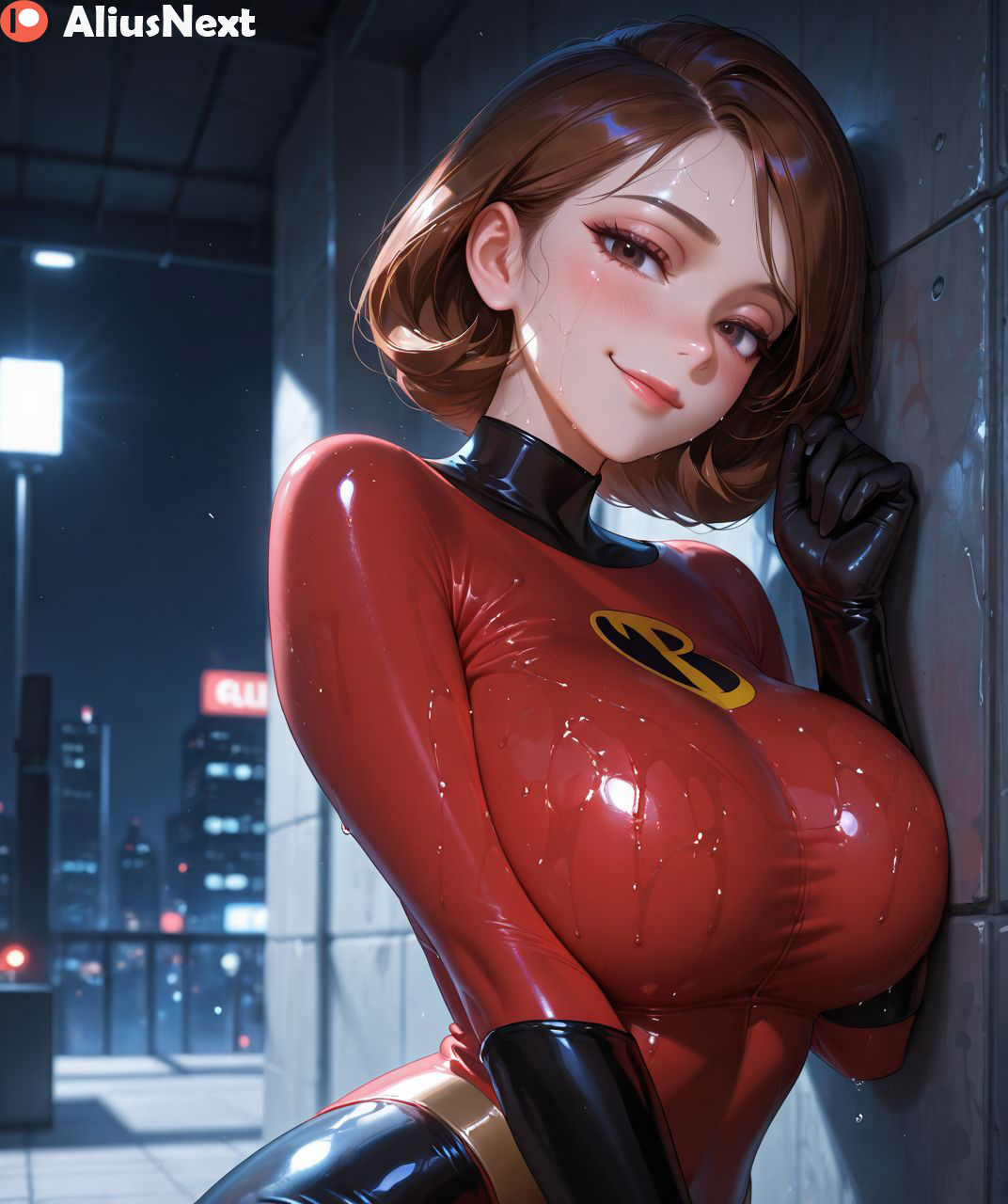 1girls, ai generated, aliusnext, ass, big ass, big breasts, bodysuit, breasts, elastigirl, female, female only, helen parr, hi res, high quality, high resolution, highres, huge ass, huge breasts, latex, light skin, light-skinned female, lingerie, massive ass, massive breasts, mature, mature female, milf, mommy, patreon, solo, superhero, sweat, sweatdrop, sweating, sweaty, sweaty body, sweaty breasts, the incredibles, the incredibles 2, thick, thick ass, thick hips, thick legs, thick lips, thick thighs