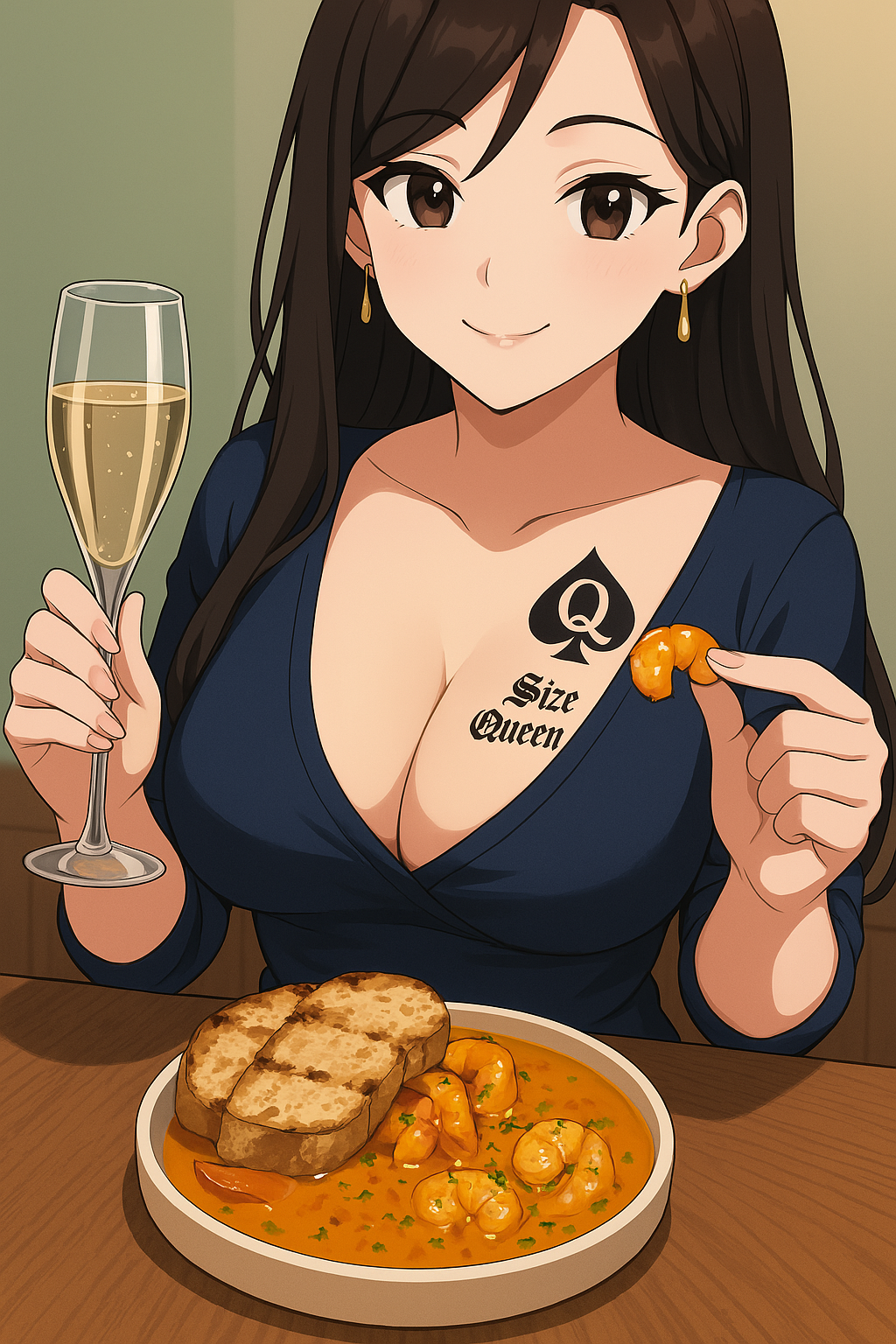 ai_generated queen_of_spades shrimp size_queen small_penis_humiliation sph