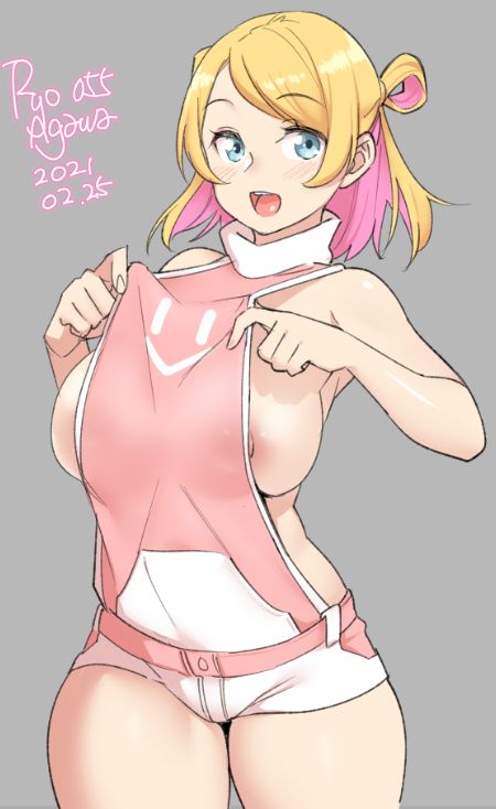 1girls, areolae, big breasts, breasts, female, female only, large breasts, nipples, ryo agawa, solo