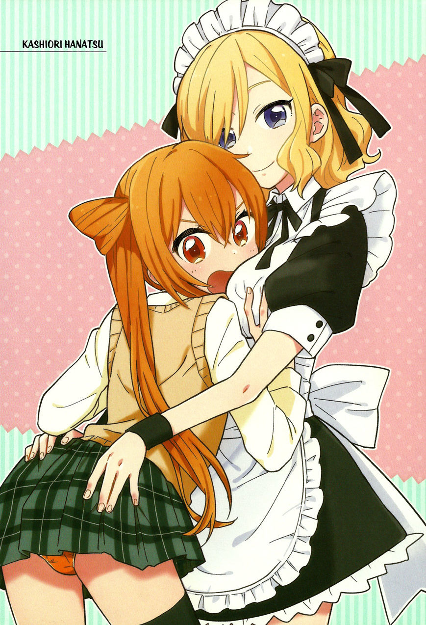 2boys apron apron_bow blonde_hair blue_eyes blush bow_tie brown_eyes crossdressing eyebrows eyelashes face_on_breast femboy frilled_apron frills hair_bow hand_on_breast hand_on_butt hands_on_ass himegoto looking_at_viewer maid_headdress maid_uniform male male_on_male mitsunaga_oda naharu open_mouth panties panties_under_skirt schoolgirl_uniform skirt smile thighhighs toyotomi_hiro twintails wristband