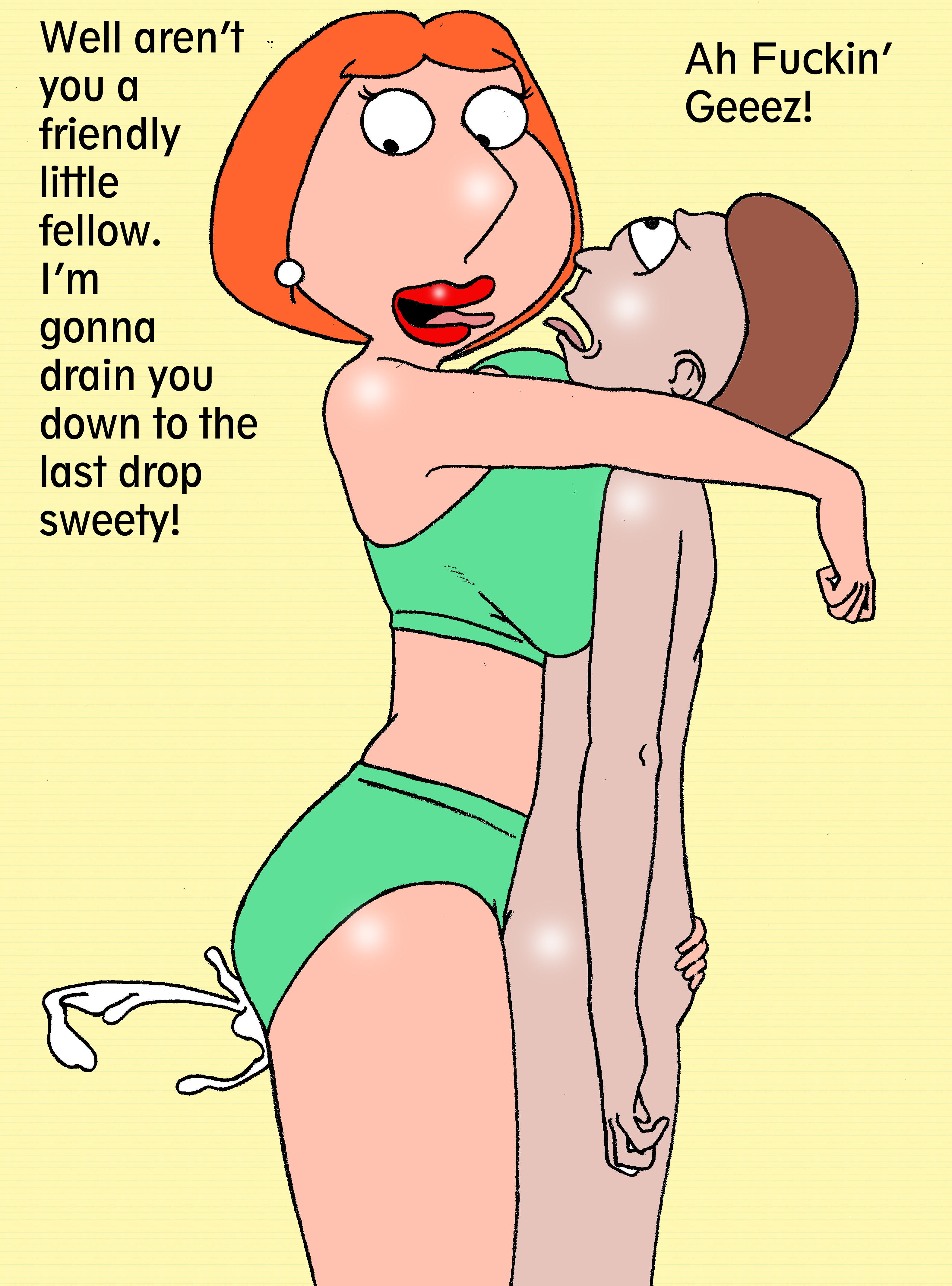 breasts, crossover, cum, cumshot, family guy, female, huge breasts, lois griffin, milf, morty smith, rick and morty, sbb, thigh sex