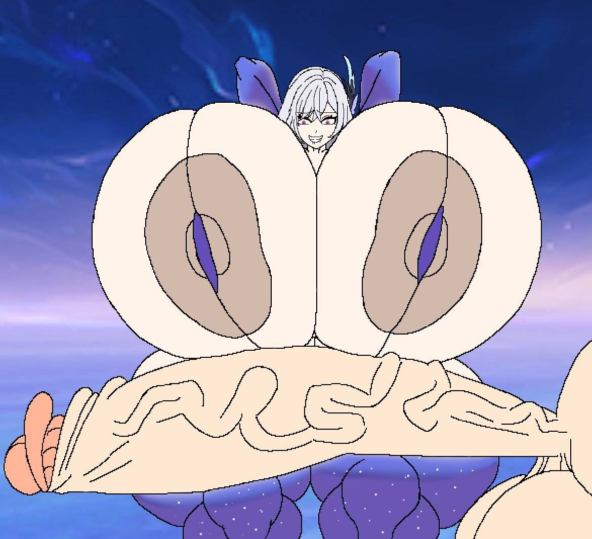 1boy, 1girls, aether (genshin impact), ass, cock, darkassla edits, edit, female, genshin impact, huge ass, hyper, male, penis, sex, skirk (genshin impact), tagme, varix (edit), veiny penis, waist not visible