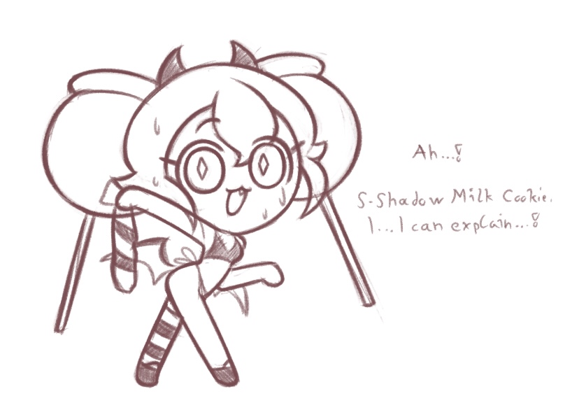 accurate art style, bra, candy apple, candy apple cookie, cookie run, cookie run kingdom, cookie run witch's castle, dialogue, horn, horns, panties, pose, posing, reference, sketch, socks, soff doll, sweatdrop, tagme, text, thighhighs, underwear, undressing, wings