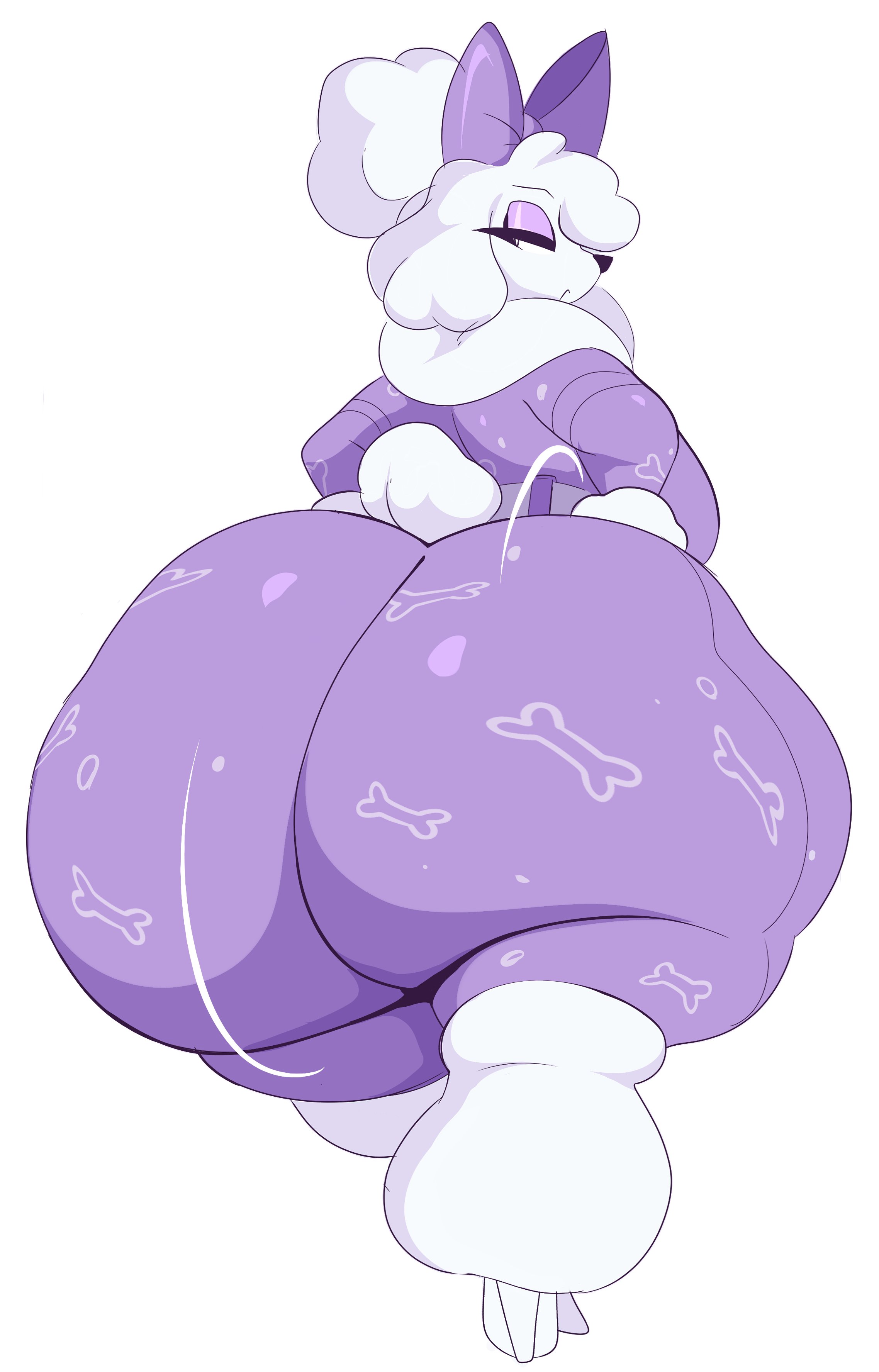 1girls, anthro, anthro only, arizonathevixen, ass, ass focus, big ass, big butt, bubble ass, bubble butt, canine, chubby, chubby anthro, chubby female, clothed, domestic dog, epic games, female, female only, fortnite, fur, furry, furry female, furry only, huge ass, hyper ass, lady poodlina, looking at viewer, looking back, massive ass, no humans, no visible genitalia, no visible nipples, poodle, rear view, solo, solo female, tagme, thick thighs, unnamed poodle (fortnite), white fur, wide hips