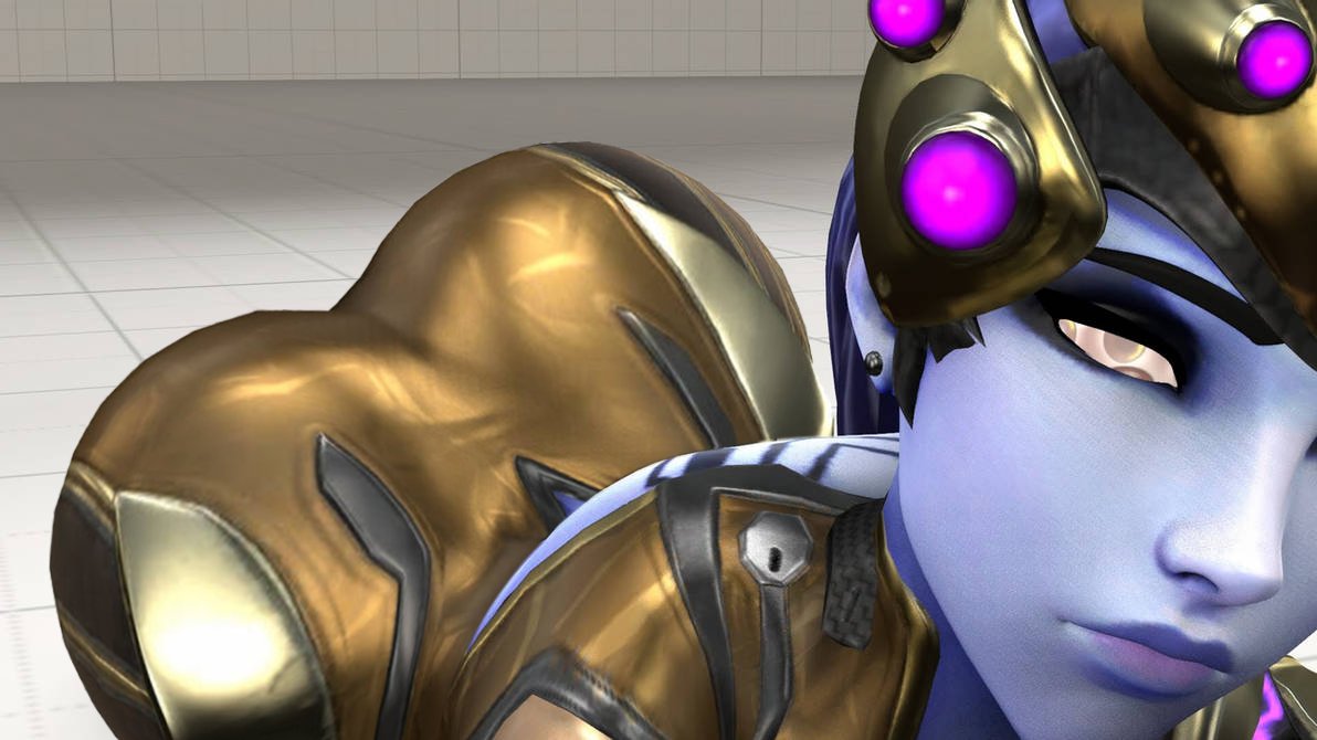 1girls 3d 3d_(artwork) alternate_costume armor ass big_ass bubble_butt chinese_new_year edit edited female female_focus female_only golden_bodysuit looking_at_viewer overwatch patina_widowmaker photoshop purple_skin redwizard seducing seductive seductive_eyes seductive_look suit widowmaker yellow_eyes