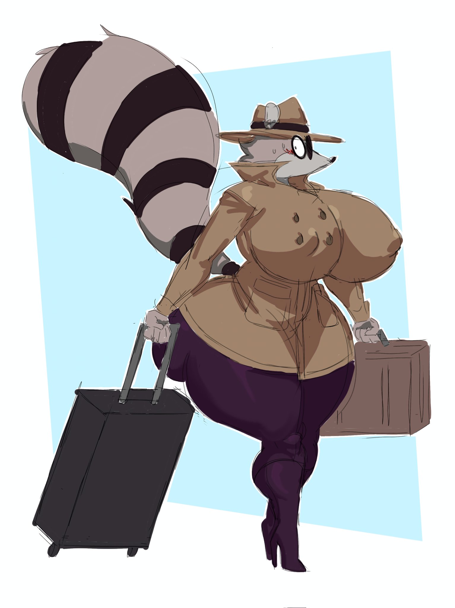 1girls, 2026, anthro, character request, clothed, clothing, female, female focus, furry, furry female, furry only, milobaabaa, original character, raccoon, raccoon girl, tagme, uva the raccoon