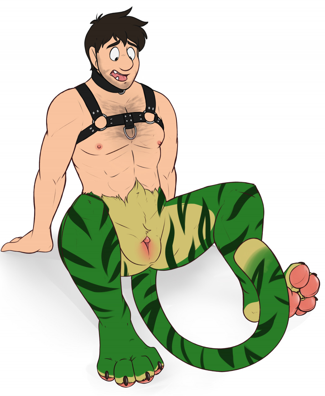 1cuntboy abs after_transformation anthro binturongboy cuntboy cuntboy_focus cuntboy_only cuntboy_transformation felid fur green_body green_fur hi_res human humanoid humanoid_genitalia intersex male_to_cuntboy mammal mid_transformation mti_transformation muscular muscular_cuntboy pantherine pussy solo solo_focus species_transformation split_form spread_legs spreading submissive submissive_cuntboy tiger transformation